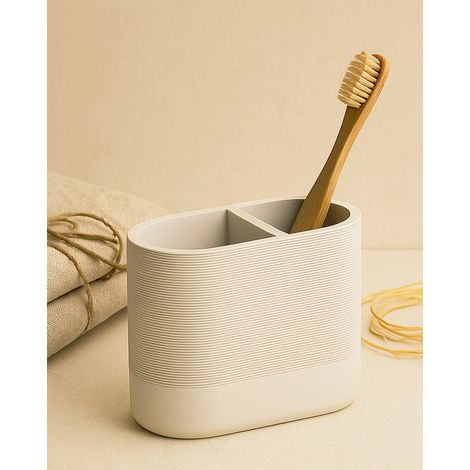 Exagonshop Portaspazzolini doppio khaki Marika