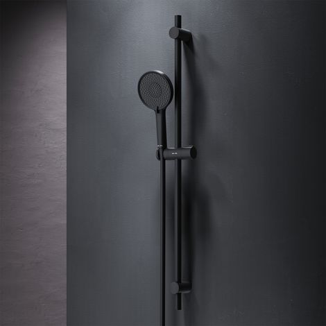 Pommeau de douche 3 jets, flexible et barre, Noir F01XA022 X-Joy AM.PM (1/5)