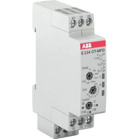 [NEUWERTIG] B-Ware Abb Zeitrelais Verzögerungsrelais Ct Mfd.21 Multifunktional 12 V Schraubanschluss