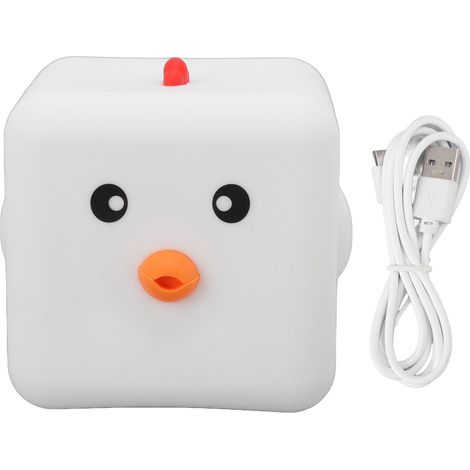 poussin cubique colorée rechargeable par USB avec capteur