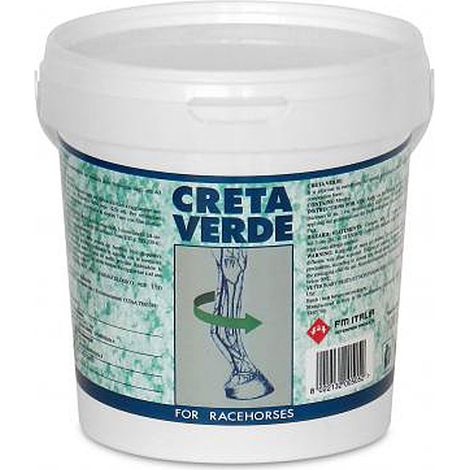 1000g-Glas: CRETA VERDE mit Phytoextrakten, nützliches Hilfsmittel zur Aufrechterhaltung des normalen physiologischen Zustands der Gliedmaßen des Sportpferdes