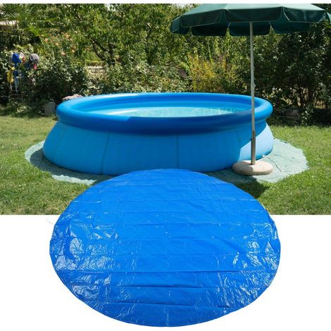 Tapis de Sol de Piscine, 210495 cm étanche Couverture de Piscine Ronde en PE de Protection en Tissu de Piscine Accessoires pour 183-457cm Piscine Hors Sol (210CM) (1/5)