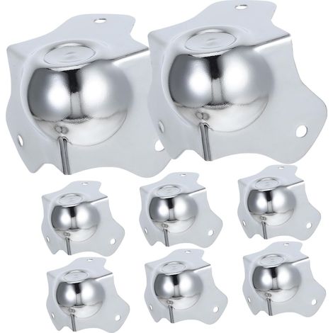 Lot de 8 protections d'angle métalliques pour tables et valises (1/5)