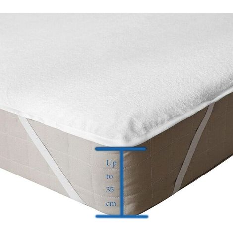 Protège Matelas 180x200cm, Hautement Imperméable,Hypoallergénique Respirant Ultra Doux Silencieux, pour Lit Adulte Incontinence et Enfant,Housse de Matelas en Coton éponge-Fei Yu (1/3)