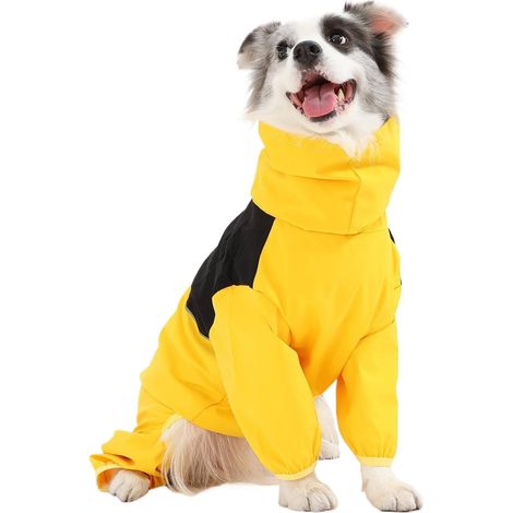Combinaison de neige réglable et chaude pour chien et chiot, résistante à la neige. Disponible en petites et grandes tailles, adaptée aux activités intérieures et extérieures (1/5)