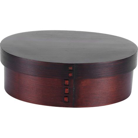 Boîte Bento Bois 17.5x13.5cm pour Déjeuner École Bureau - Récipient Alimentaire Portable (1/5)