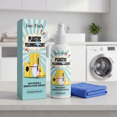 Kunststoff-Reiniger gegen Vergilbung – Schonender Reiniger für vergilbte Kunststoffgehäuse und -teile verschiedener Haushaltsgeräte – 100 ml + 1 Tuch -- BIEMMEDUE (1/5)