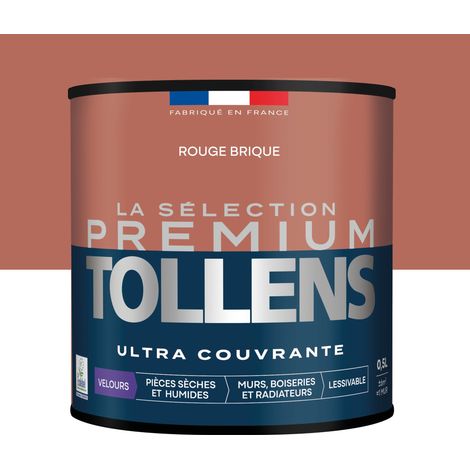 Peinture Velours Ultra Couvrante Rouge Brique 0,5 L
