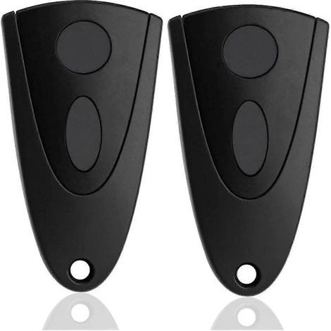 Télécommande 433 MHz pour porte de garage Tormatic Novotron 502 MAX43-2 / 512 MIX43-2 (lot de 2, noir) (1/5)