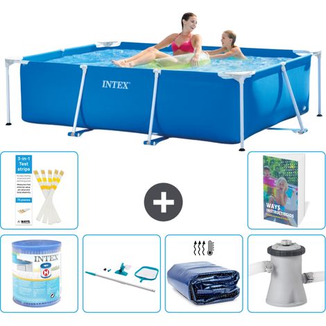 Intex Piscina con estructura Rectangular - 220x150x60 cm - 7-piezas  S20