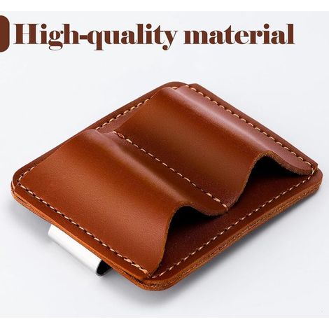 Stifthalter Stiftschlaufe Stiftclip Stiftklammer Stifthalterclip selbstklebender Stifthalter 4 Stück Schwarz Braun Geeignet für Notizbücher und (1/4)
