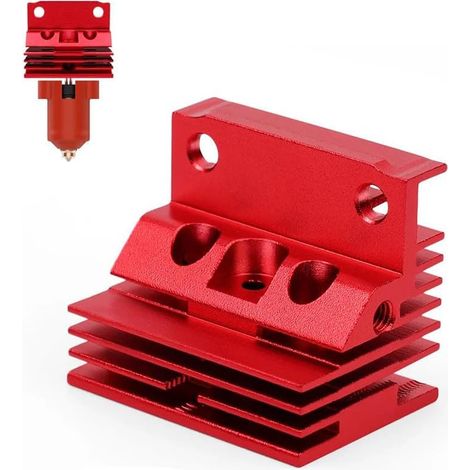 Per dissipatore di calore dell'estrusore K1/K1 Max, dissipatore di calore ad alto flusso K1 Max per stampante ad alta temperatura, blocco del kit hotend K1 per kit hotend in ceramica Creality K1/K1 Ma
