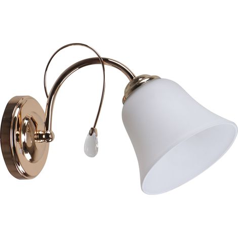 Applique murale Ora laiton verre blanc E27 Candellux (1/2)