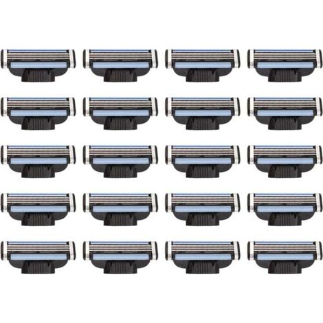Recharges de Lames Rasoir 20 PièCes, Mach 3 Manuelles pour (1/4)