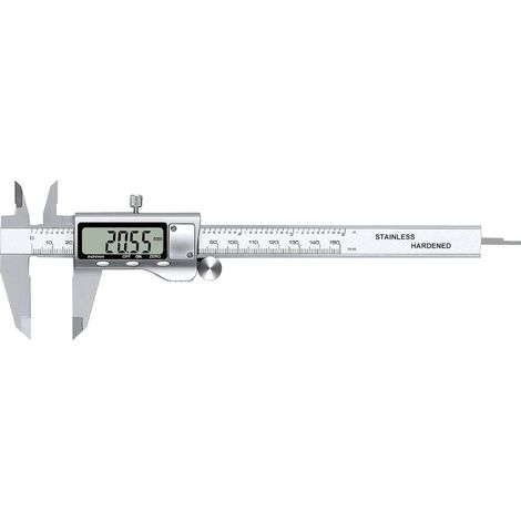 Pied À Coulisse Électronique Numérique En Acier Inoxydable 150 Mm Outils De Mesure Avec Écran Lcd Extra-Large Conversion Pouces/Métrique (1/5)