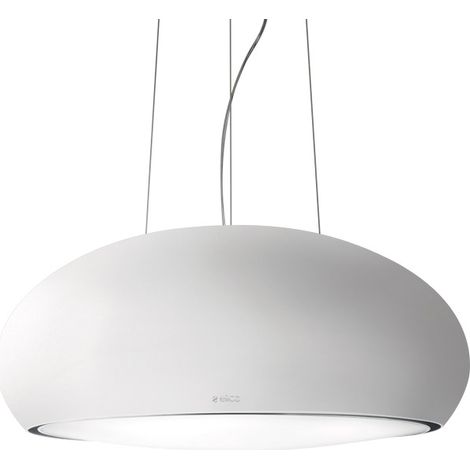Elica SEASHELL WH MAT OPACO/F/80. Potenza massima di estrazione: 500 m³/h, Tipo di estrazione: Filtrante, Rumorosità (velocità bassa): 42 dB. Tipo: Sospeso, Colore del prodotto: Bianco... - PRF0098392 (1/2)