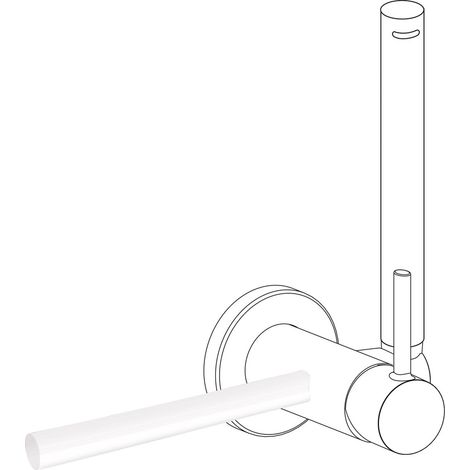 TRES 03412401BM STUDY Accesorio Porta Toallas para Grifo con Ducha para Inodoro Color Blanco Mate - ref: 03412401BM