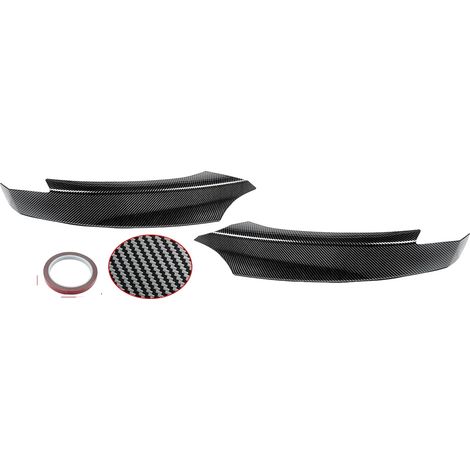 Spoiler laterale per paraurti anteriore, in plastica ABS di alta qualità, ricambio diretto, effetto fibra di carbonio. (1/2)