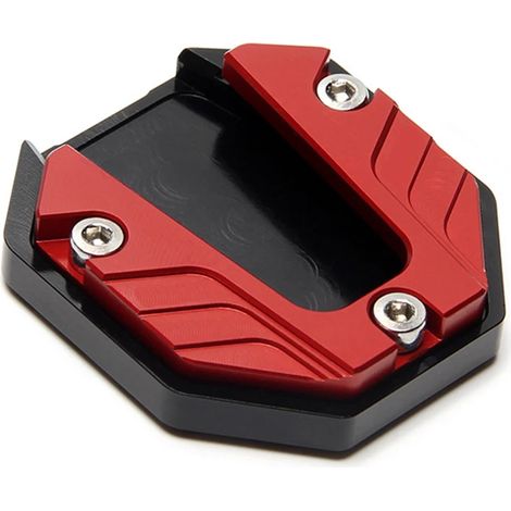(rouge) Rallonge de béquille universelle pour scooter, moto et vélo, support latéral antidérapant à base élargie maxpower (1/4)