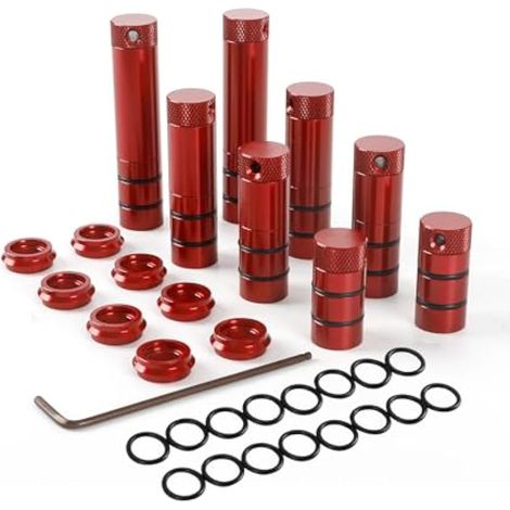 Lot de 8 bancs antidérapants en alliage d'aluminium pour chiens de 20 mm, outil auxiliaire de positionnement pour table de travail du bois, établi de positionnement de 20 mm (1/5)