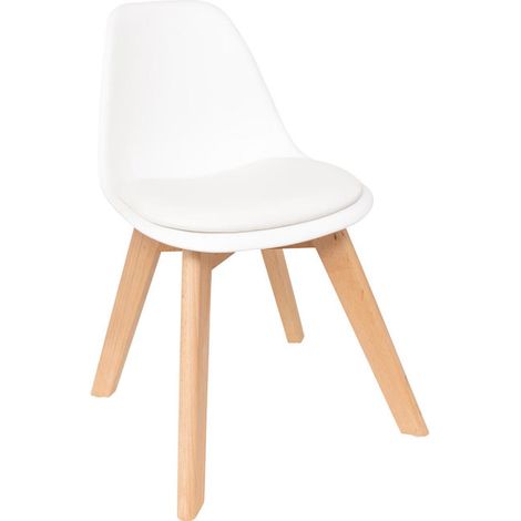Chaise Enfant Mini "Baya" 55cm Blanc (1/3)