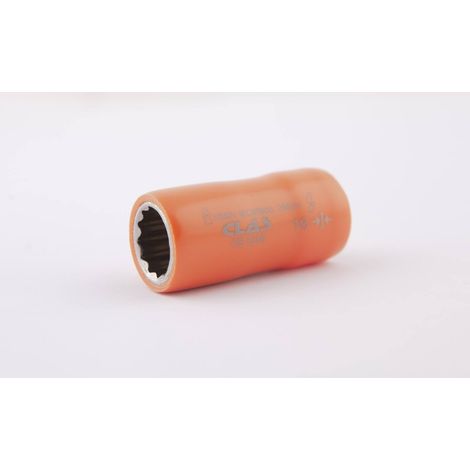 Douille 12 pans isolée 16mm 1/2'' 1000V VDE IEC 60900 CrV - OE 0256 - CLAS Equipements (1/2)