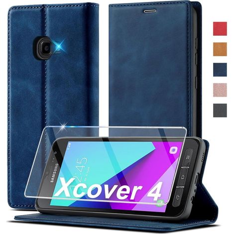 Coque portefeuille en cuir pour Samsung Galaxy Xcover 4/4s avec béquille et fermeture magnétique (1/5)