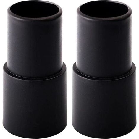 Lot de 2 adaptateurs universels noirs de 32 mm à 35 mm pour tuyaux d'aspirateur et accessoires