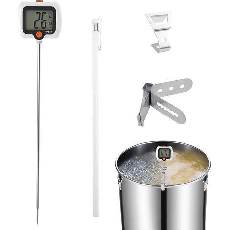 Thermomètre de Cuisson,Outil Mesure À Sonde Longue Avec Pince (1/5)