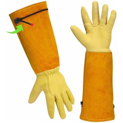 Gants Jardinage Femme/ Homme Gants De Travail Cuir - Gants De Jardinage Cadeau Jardinage Outillage Gants Anti Coupure Gants Rosiers Epineux Outils Jardinage Long Gant Jardinage Femme Homme Gant Jardin (1/5)