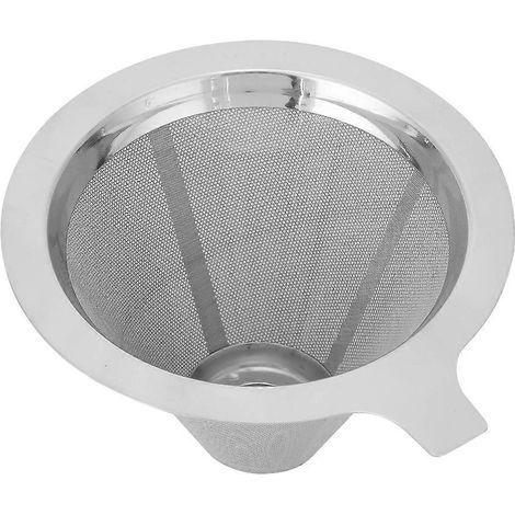 Wiederverwendbarer Kaffeefilter aus Edelstahl, Filterbecher für Kaffeemaschinen, robustes Brühwerkzeug, langlebiges Brühzubehör (1/5)