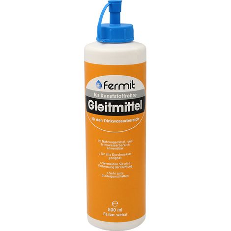 Fermit Gleitmittel für Kunststoffrohre auf synthetischer Basis in verschiedenen Größen (1/3)