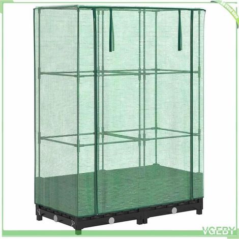 Jardinière surélevée avec housse - FAFEICY - 4015810 - 80x40x123 cm - Aspect rotin - Housse imperméable (1/5)