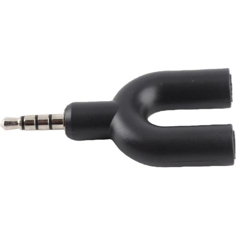 U-Shaped Audio Splitter, 2 Females to 1 Male, for (1/5)