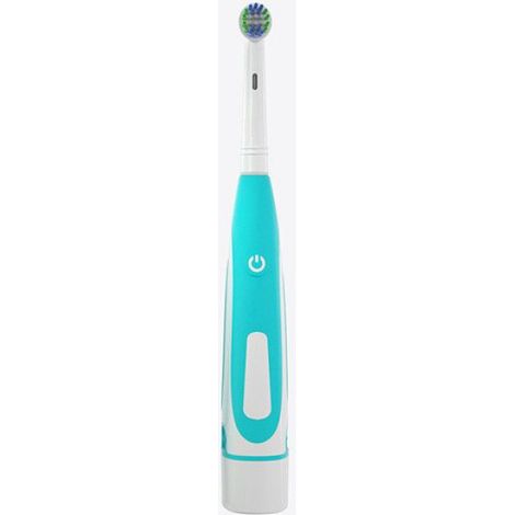 Brosse À Dents Électrique - Rotative - Tête Ronde Étanche - Démarrage Un Bouton - Autonomie 60 Jours - 1 Pièce (1/4)