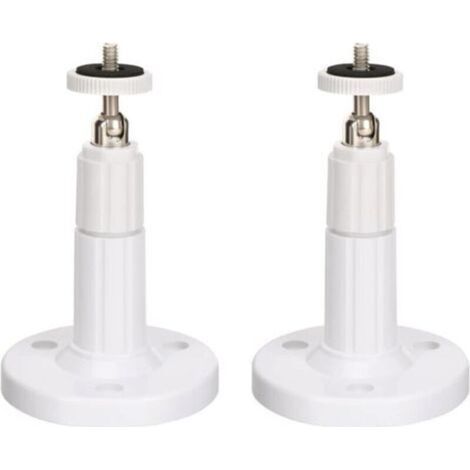 (Paquet de 2) Fixation Murale caméra de sécurité intérieure/extérieure, Support de Plafond réglable pour Support Arlo, Arlo Pro et Autres modèles compatibles (Blanc) (1/4)