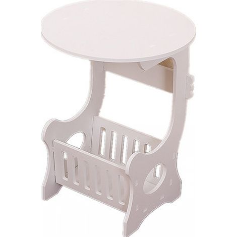 Table de Chevet Ronde Style Européen Minimaliste pour Salon et Chambre sans Dessous de Verre (1/5)