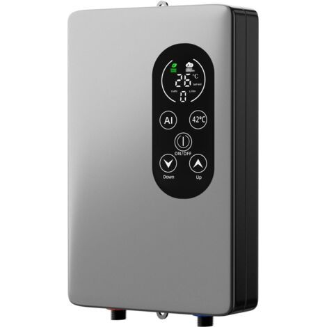 Durchlauferhitzer für Küche, Bad und Dusche, Mini 5500 W, 220 V, grau