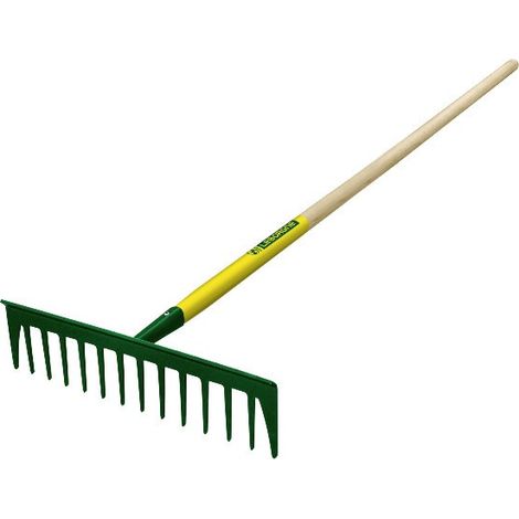 Rechen Leborgne BATIPRO 14 gerade Zinken Holzstiel 150cm