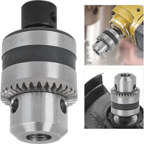 Mandrin de perceuse 3 mâchoires à clé trou fixation 8mm pour meuleuse polisseuse (1/5)