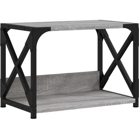Support d'imprimante à 2 niveaux Sonoma gris 44x26x31,5 cm CFW28484 (1/5)
