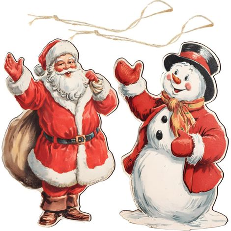2pièces Décoration de Porte de Noël Bois Panneau Mural Père Noël et Bonhomme Suspendre pour Décorer Maison de Ferme ou Porte Entrée (1/5)