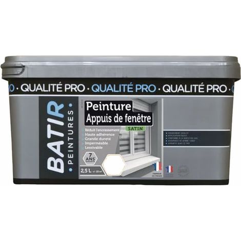 Peinture Appuis de fenêtres BÂTIR Blanc 2,5 L
