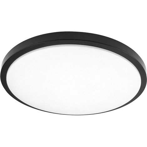 Kirat 60W Deckenleuchte, weiß/schwarz, 5880 lm, 49x49x8 cm, verstellbare Fernbedienung