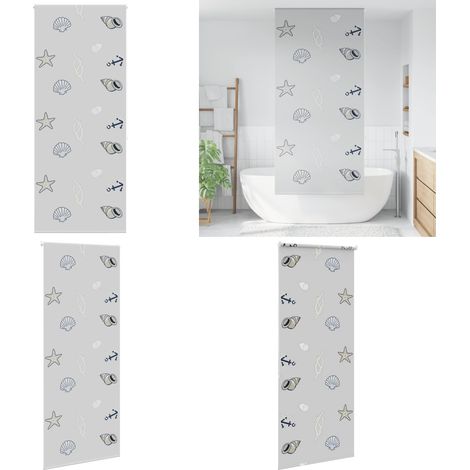 vidaXL Store enrouleur de douche 90x240 cm largeur du tissu 86 cm (1/5)