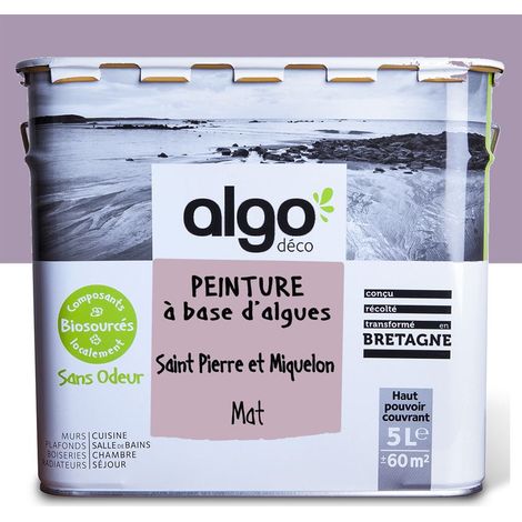 Peinture écologique Algo - Mat - Violet Saint Pierre et Miquelon - 5L (1/5)