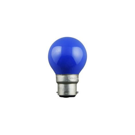 Ampoule couleur bleue sphérique 230V 15W B22D - 124046 - Orbitec