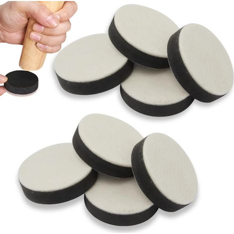 Patins en feutre pour chaises, patins ronds antidérapants pour meubles Lords, compatibles avec les meubles hauts, silencieux et durables, en feutre auto-adhésif. (1/5)