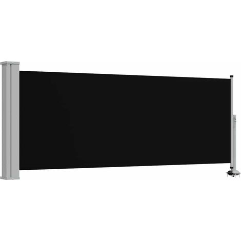 vidaXL Toldo lateral retráctil para patio 100x300 cm negro (1/2)