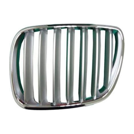 Grille de calandre avant gauche chromée et titane BMW X3 1 E83 phase 2 2006-2010